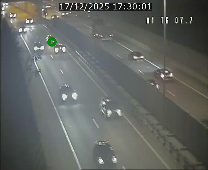 Traffic live webcam Luxembourg Kirchberg - A1 direction Luxembourg-ville - BK 7.7