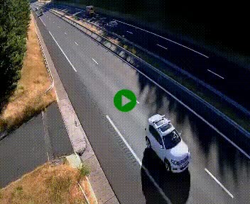 Caméra autoroute A75 à hauteur du col des Issartets en direction de Montpellier