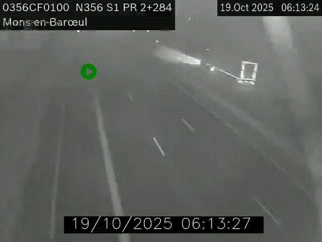 Webcam à l'entrée de Lille en direction du périphérique, à proximité de Mons-en-Baroeul sur la N356