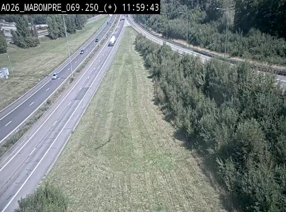 Webcam E25 (A26) à Mabompré. Vue orientée vers le Luxembourg