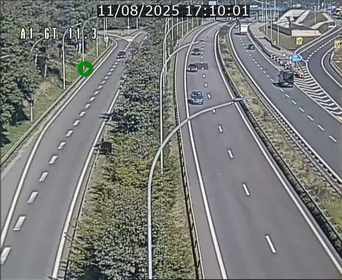 Traffic live webcam Luxembourg Senningerberg - A1 direction Allemagne - BK 11.3