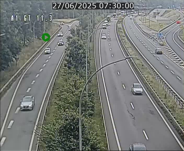 Traffic live webcam Luxembourg Senningerberg - A1 direction Allemagne - BK 11.3