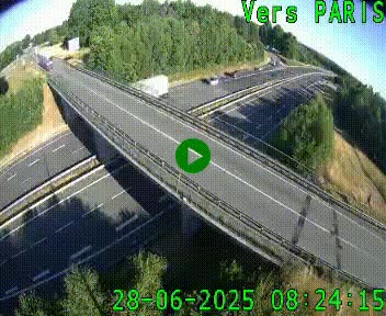 Clone of Caméra routière sur l'autoroute A20 au nord de Limoges, à la jonction avec la N520. Vue orientée vers Paris