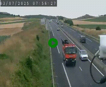 Caméra autoroute A75 à hauteur de Le Crest, en direction de Montpellier
