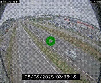Webcam sur la N165 à hauteur de Caudan, dans le Morbihan.