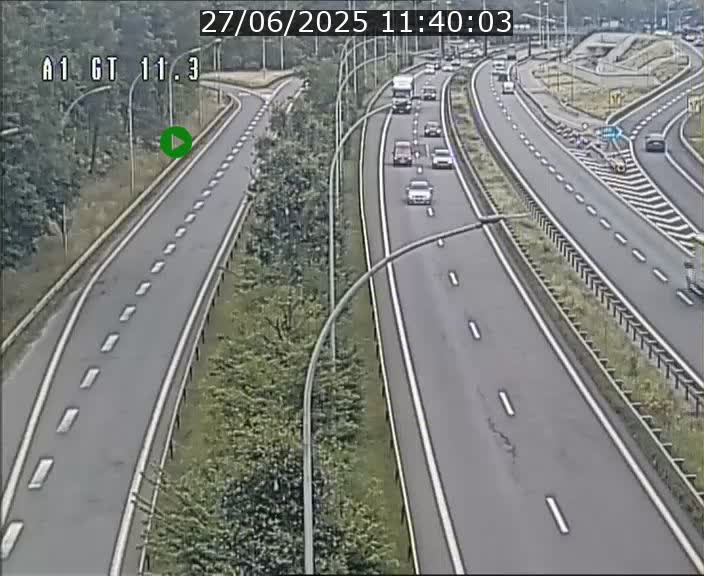 Traffic live webcam Luxembourg Senningerberg - A1 direction Allemagne - BK 11.3