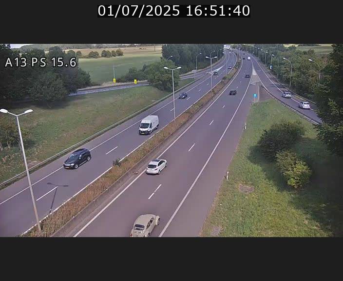 Traffic live webcam Luxembourg Kayl - A13 direction Dudelange - BK 15.6