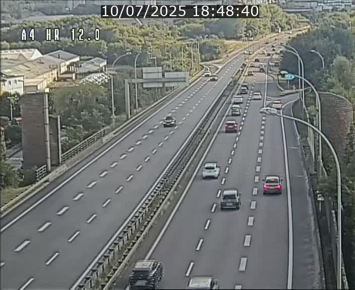 Traffic live webcam Luxembourg Jonction Foetz - A4 - BK 12.0 - direction Esch sur Alzette