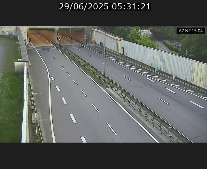 Caméra trafic Luxembourg - A7, Tunnel Mersch, entrée sud, direction Ettelbruck