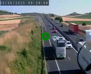 Caméra autoroute A75 à hauteur de Le Crest, en direction de Montpellier