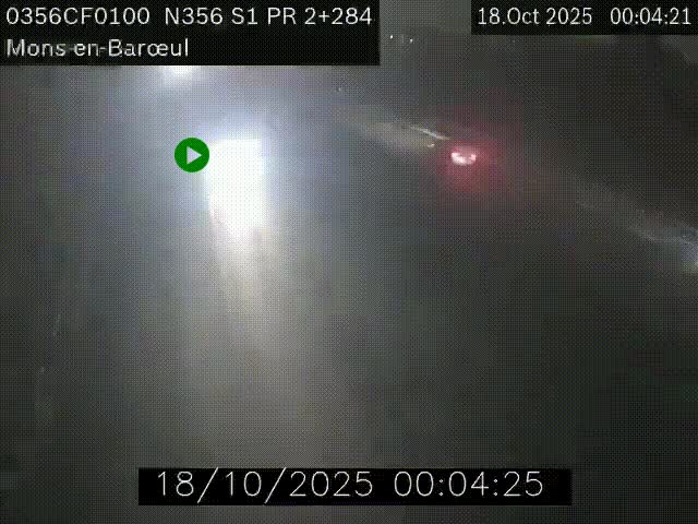 Webcam à l'entrée de Lille en direction du périphérique, à proximité de Mons-en-Baroeul sur la N356