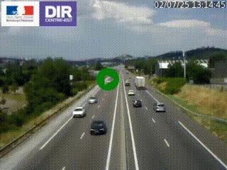 Caméra autoroute à Saint-Etienne (Les Littes) à hauteur du Ikea Saint-Etienne sur l'A72 en direction de Roanne