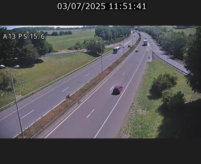 Traffic live webcam Luxembourg Kayl - A13 direction Dudelange - BK 15.6