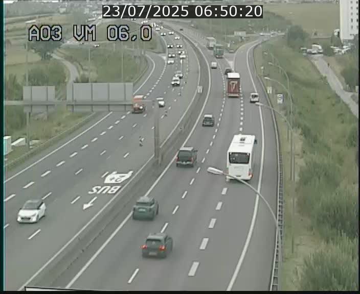 Traffic live webcam Luxembourg Aire de Berchem - A3 - BK 6 - direction France