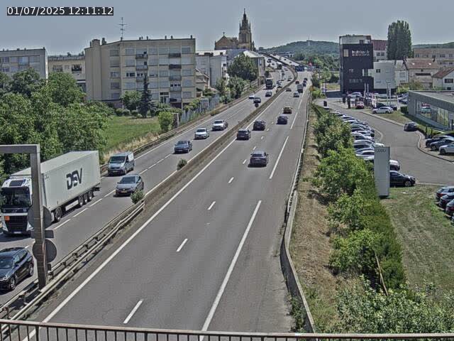 Caméra autoroute France - A31, Thionville direction Metz