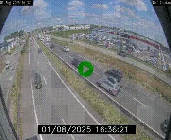 Webcam sur la N165 à hauteur de Caudan, dans le Morbihan.