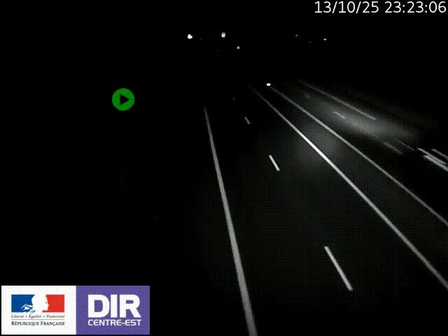 Webcam sur le contournement de Valence, sur la Nationale 7, à la jonction avec la N532, caméra orientée vers Grenoble