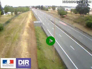 Webcam à Mably, à proximité de Roanne en direction de Moulins sur la N7