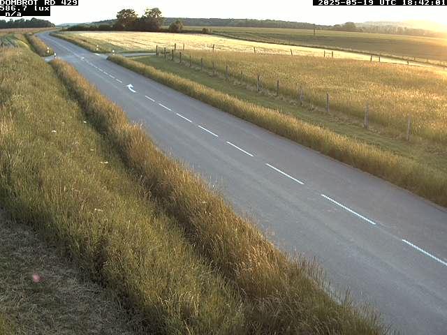 Webcam à Dombrot-le-Sec dans le département des Vosges sur la D429 à 407 mètres d'altitude