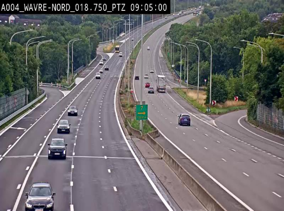Webcam traffic E411(A4) - BK 18.7 - Bierges (Wavre Nord)