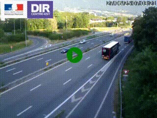 Caméra routière à hauteur de la sortie 15 Chambéry-centre au PK 4,103 en direction d'Albertville