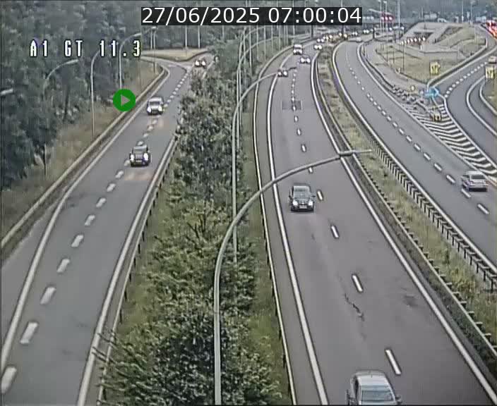 Traffic live webcam Luxembourg Senningerberg - A1 direction Allemagne - BK 11.3