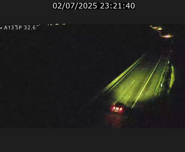 Webcam info trafic A13 à hauteur de Mondorf-les-bains. Vue orientée vers Altwies