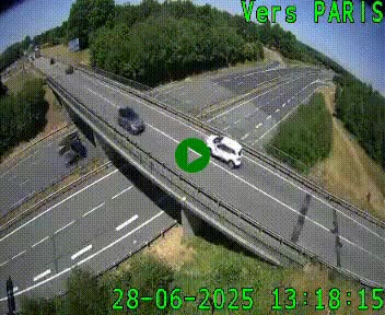 Clone of Caméra routière sur l'autoroute A20 au nord de Limoges, à la jonction avec la N520. Vue orientée vers Paris