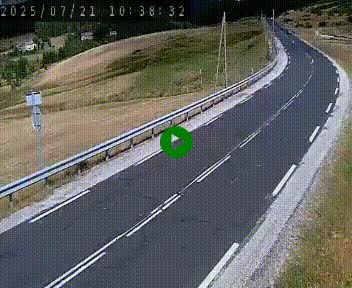 Webcam routière au niveau du col de la Chavade en Ardèche, sur la N102 à 1266 mètres d'altitude