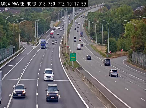 Webcam traffic E411(A4) - BK 18.7 - Bierges (Wavre Nord)