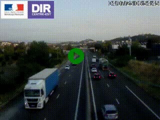 Caméra autoroute à Saint-Etienne (Les Littes) à hauteur du Ikea Saint-Etienne sur l'A72 en direction de Roanne