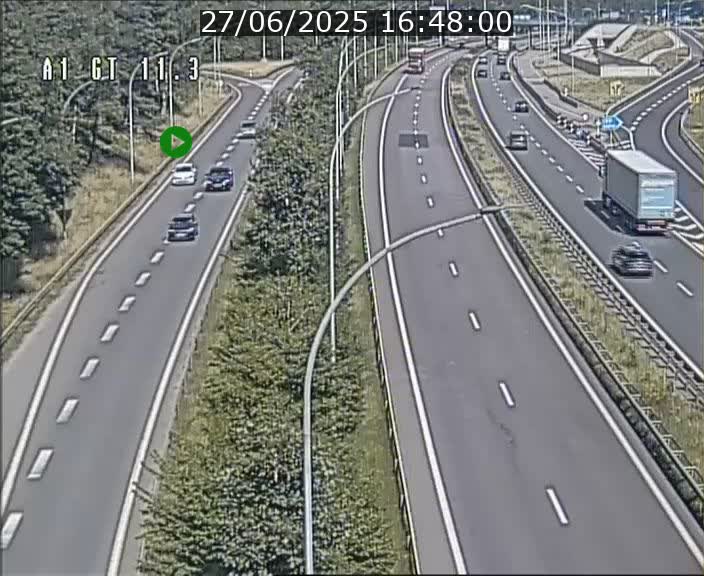 Traffic live webcam Luxembourg Senningerberg - A1 direction Allemagne - BK 11.3