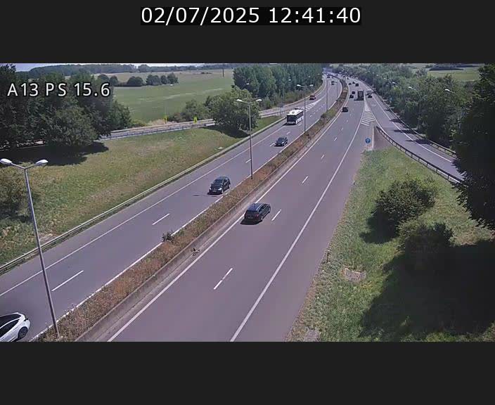 Traffic live webcam Luxembourg Kayl - A13 direction Dudelange - BK 15.6