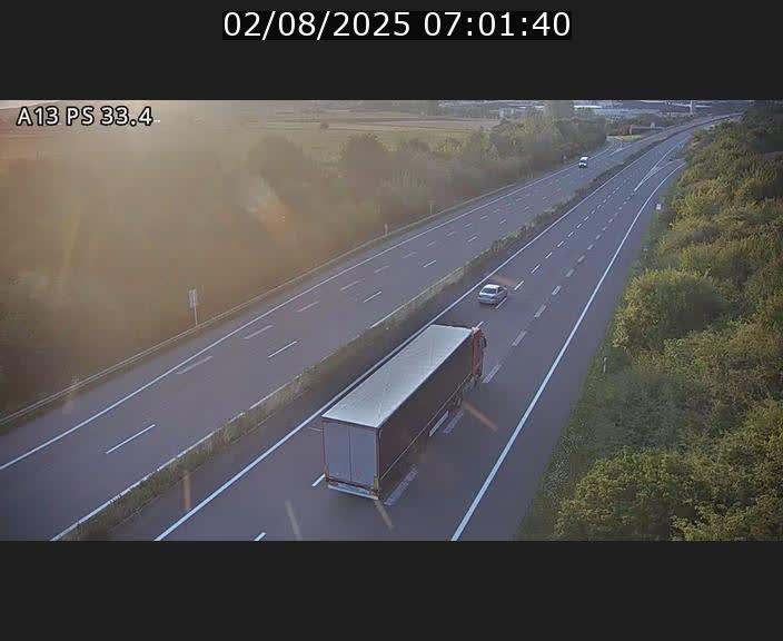 Webcam trafic sur A13 à hauteur de Mondorf-les-Bains en direction d'Altwies