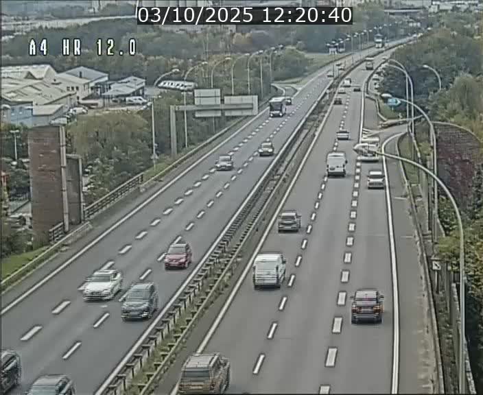 Traffic live webcam Luxembourg Jonction Foetz - A4 - BK 12.0 - direction Esch sur Alzette