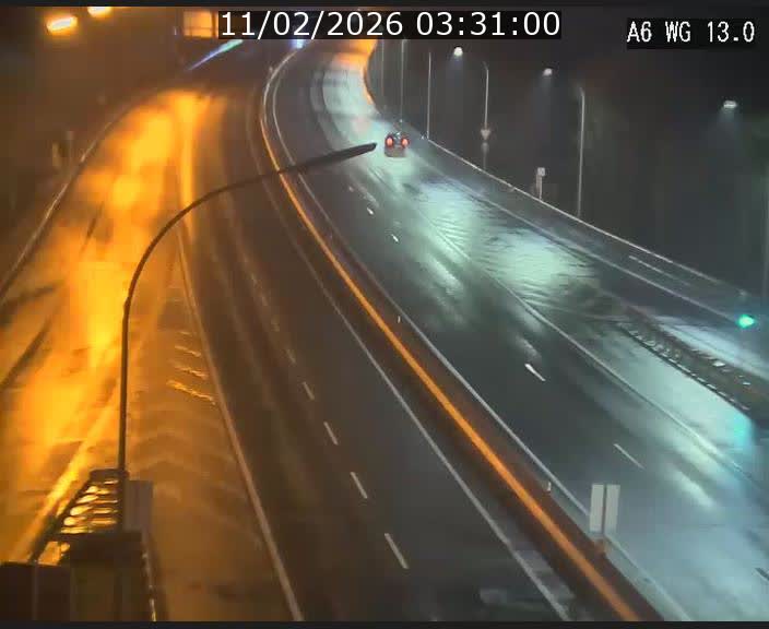 Traffic live webcam Luxembourg Mamer - A6 - BK 13 - direction Luxembourg/France/Allemagne