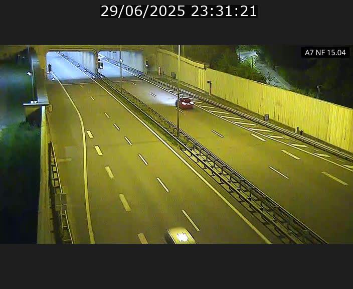 Caméra trafic Luxembourg - A7, Tunnel Mersch, entrée sud, direction Ettelbruck