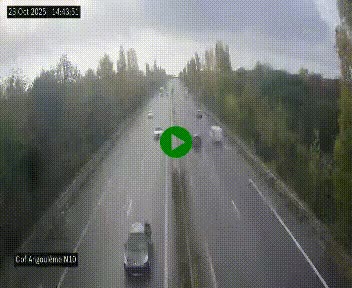 Webcam routière à la fin de la N10, en périphérique ouest d'Angouleme, proche de la jonction avec l'A10