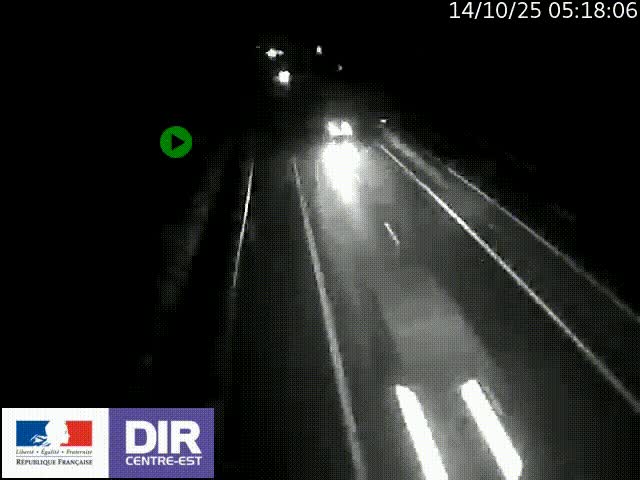 Webcam sur le contournement de Valence, sur la Nationale 7, à la jonction avec la N532, caméra orientée vers Grenoble