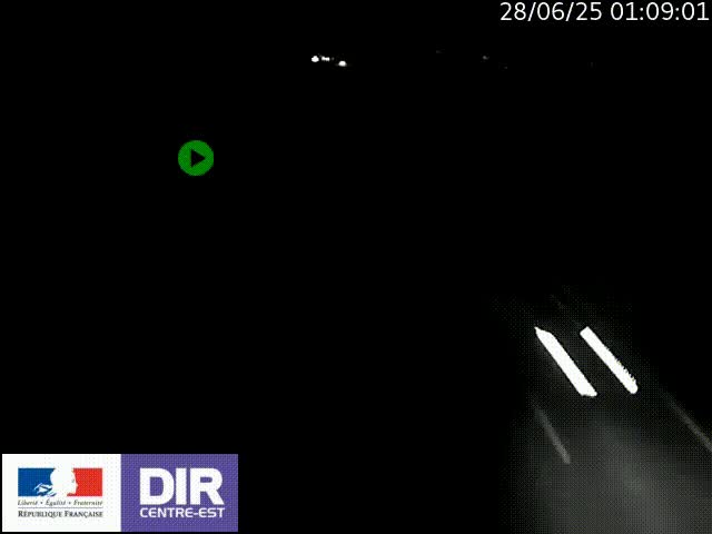 Webcam sur le contournement de Valence, sur la Nationale 7, à la jonction avec la N532, caméra orientée vers Grenoble