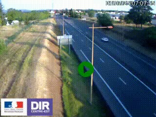 Webcam à Mably, à proximité de Roanne en direction de Moulins sur la N7