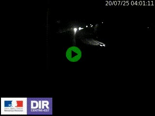 Caméra autoroute sur A6 - Valvert, près de Lyon, en direction de Paris, à hauteur de la sortie 36 Porte du Valvert