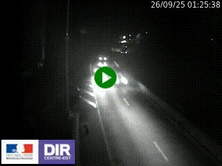 Caméra autoroute sur A6 - Valvert, près de Lyon, en direction de Paris, à hauteur de la sortie 36 Porte du Valvert
