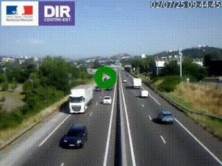 Caméra autoroute à Saint-Etienne (Les Littes) à hauteur du Ikea Saint-Etienne sur l'A72 en direction de Roanne