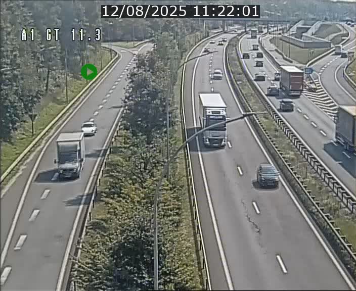 Traffic live webcam Luxembourg Senningerberg - A1 direction Allemagne - BK 11.3