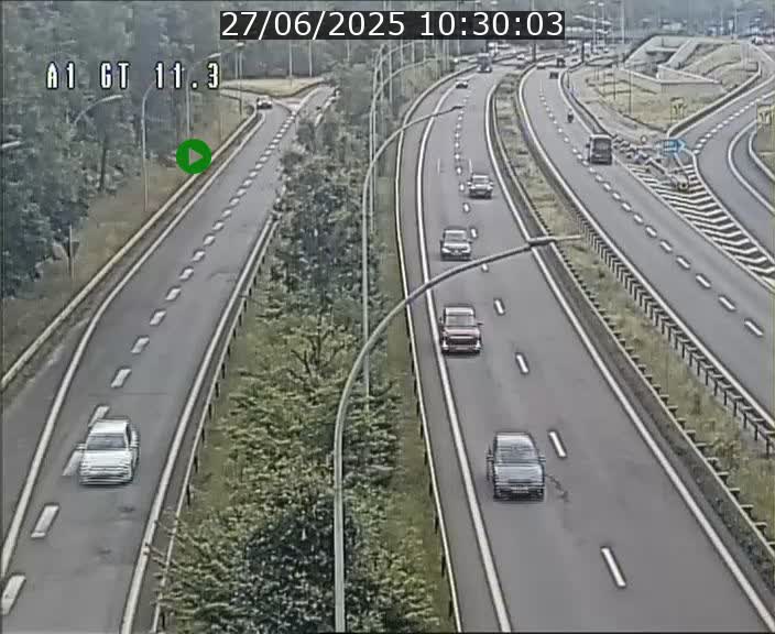 Traffic live webcam Luxembourg Senningerberg - A1 direction Allemagne - BK 11.3