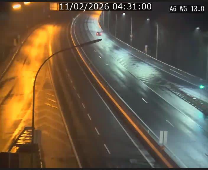 Traffic live webcam Luxembourg Mamer - A6 - BK 13 - direction Luxembourg/France/Allemagne