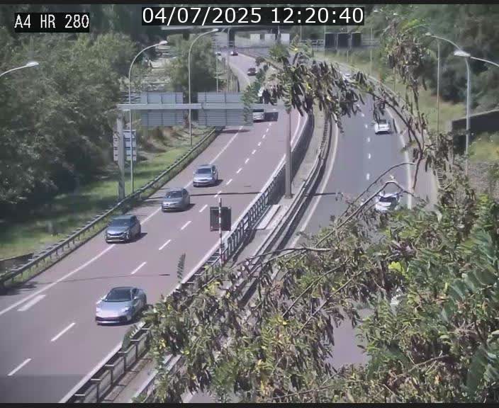 Webcam traffic A4 Luxembourg - BK 0.2 - P+R Bouillon (direction Luxembourg)