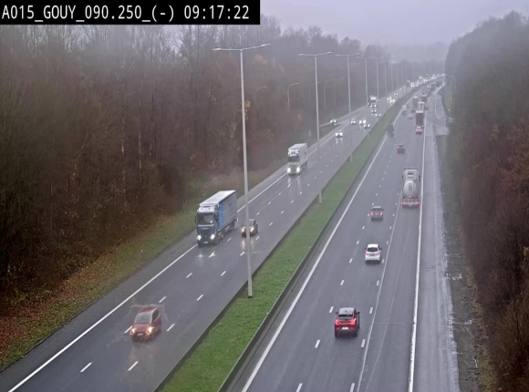 Webcam autoroute Belgique - Gouy-lez-piéton - E42 - BK 90.3