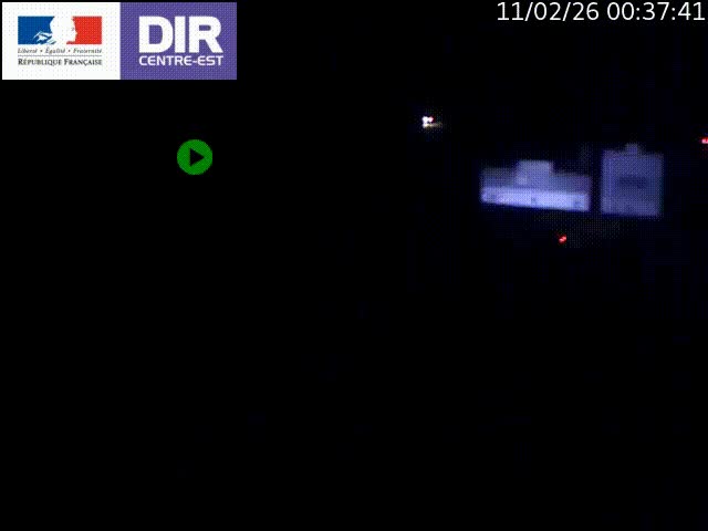 Caméra de circulation routière sur le boulevard périphérique Laurent Bonnevay de Lyon (D383) à hauteur de Bron, avant la jonction avec l'A43. Vue orientée vers l'échangeur